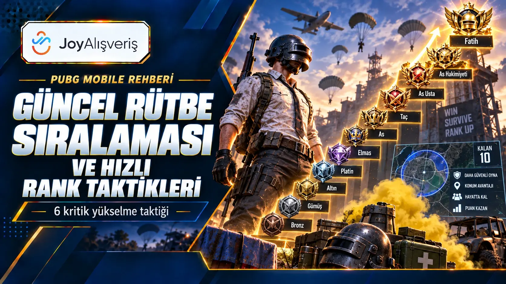 PUBG Mobile Hızlı Rütbe Atlama Taktikleri ve Rank Rehberi