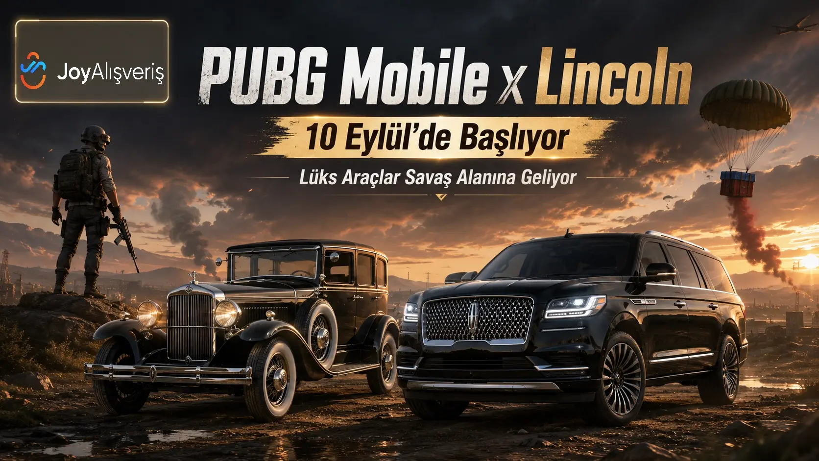 PUBG Mobile x Lincoln İş Birliği Başlıyor: Lüks Araçlar Savaş Alanına Geliyor