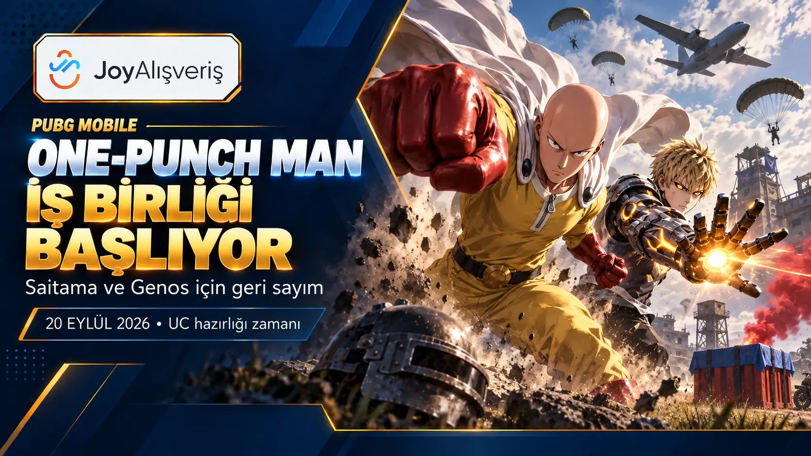 PUBG Mobile One-Punch Man: Saitama ve Genos 20 Eylül’de