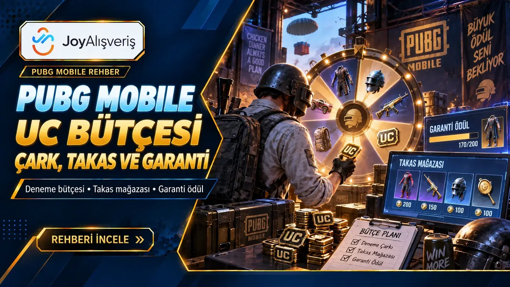 PUBG Mobile Çark ve Takas Rehberi: Kaç UC Gerekir?