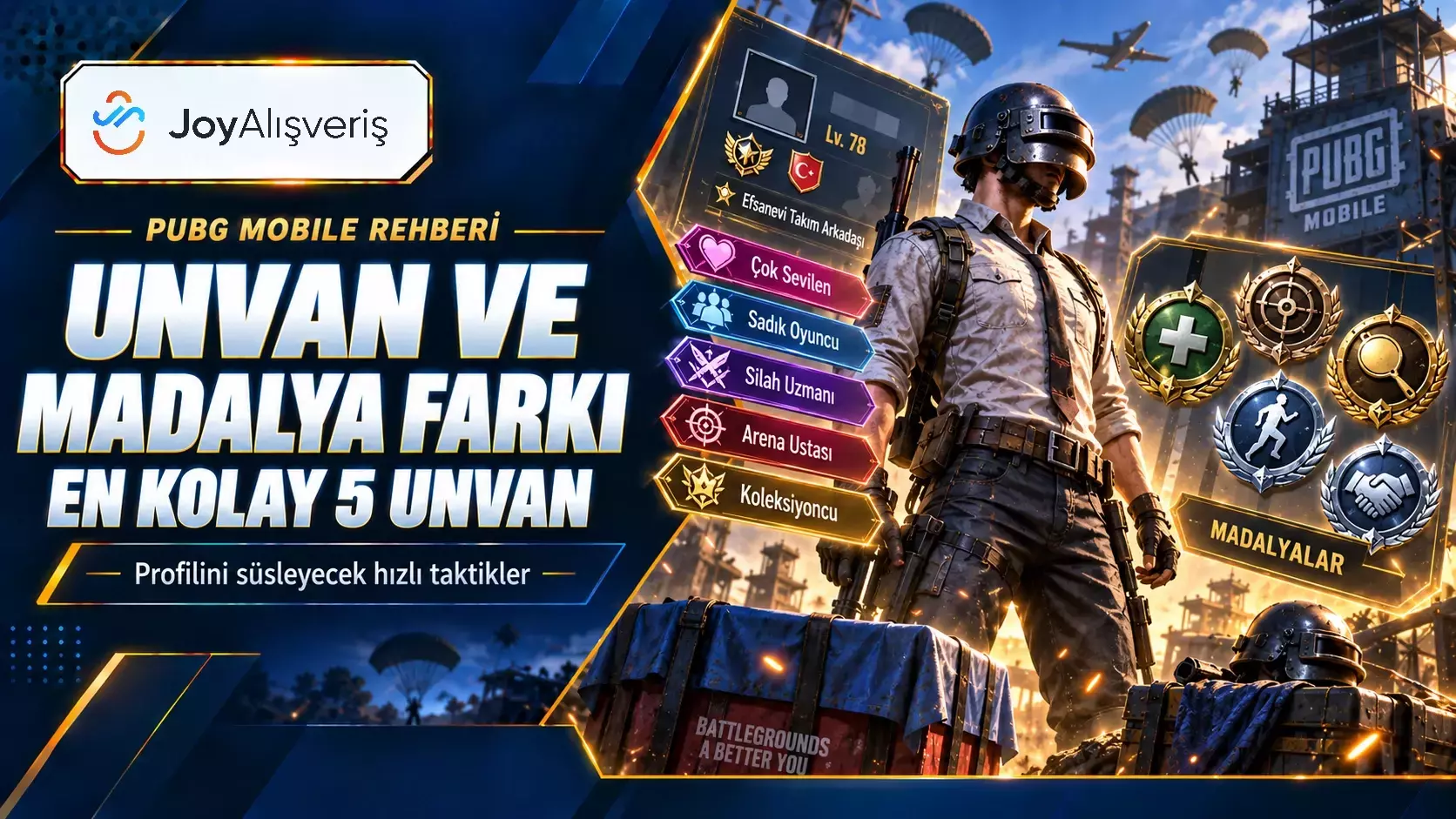 PUBG Mobile En Kolay Kazanılan Unvanlar ve Madalyalar