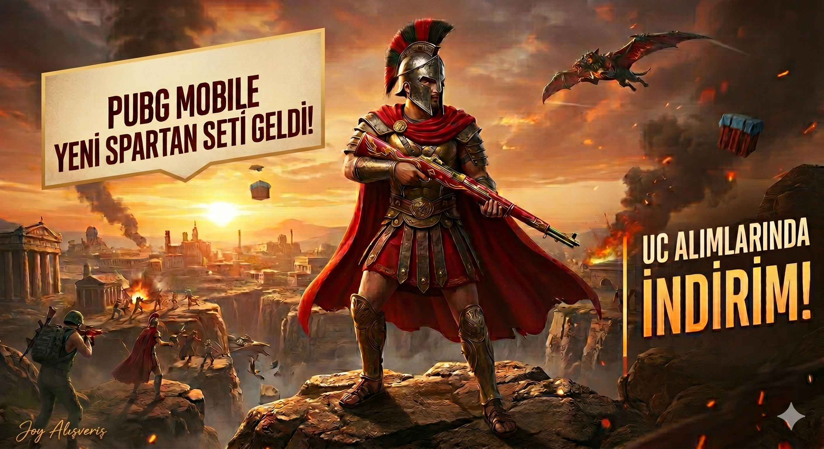 PUBG Mobile Bloodfeather Spartan Seti Geliyor