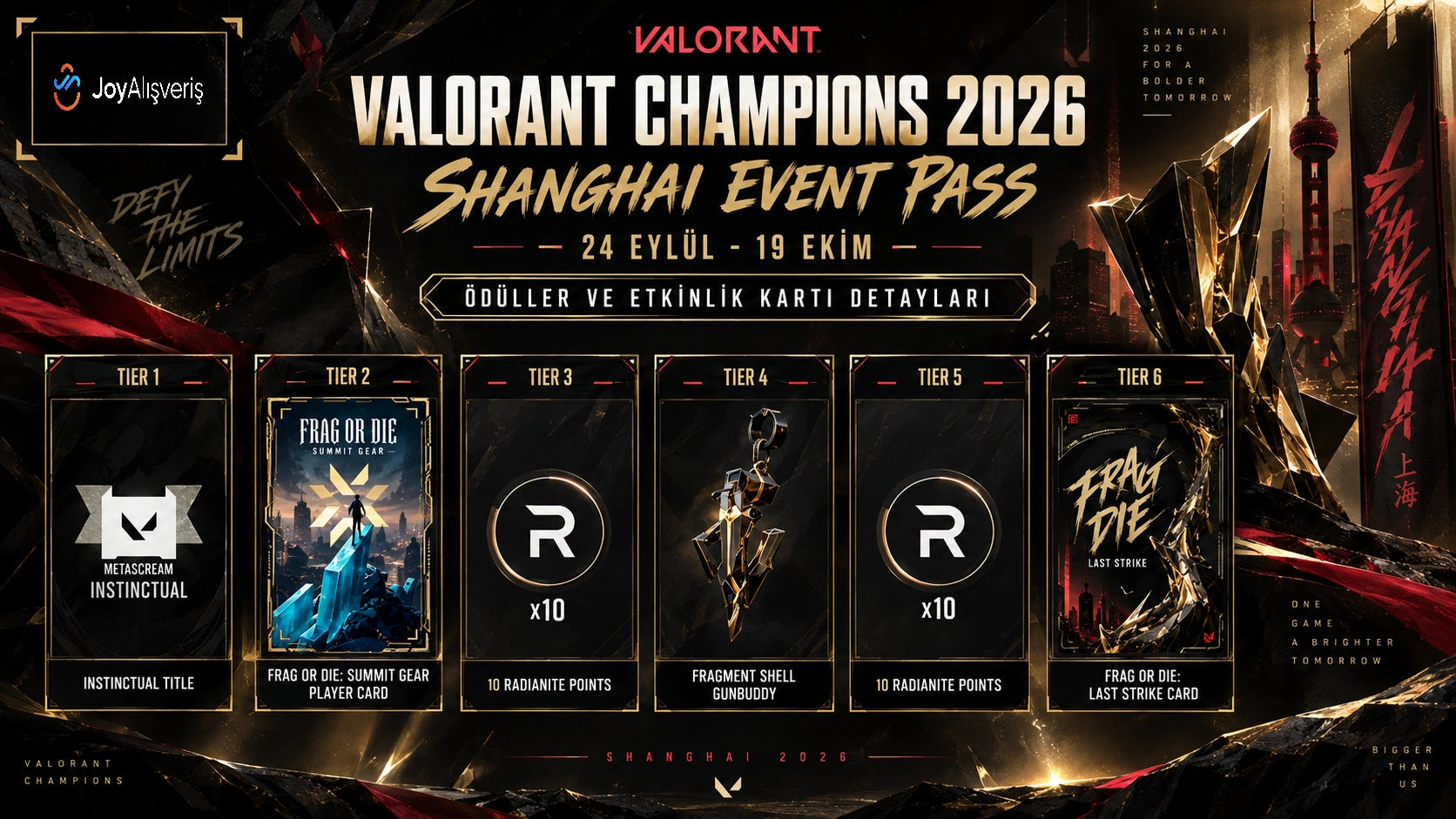 VALORANT Champions 2026 Etkinlik Kartı: Tarihler ve Ödüller