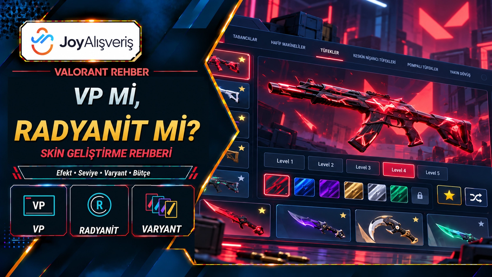 VALORANT VP ve Radyanit Farkı: Skin Efektlerini Açma