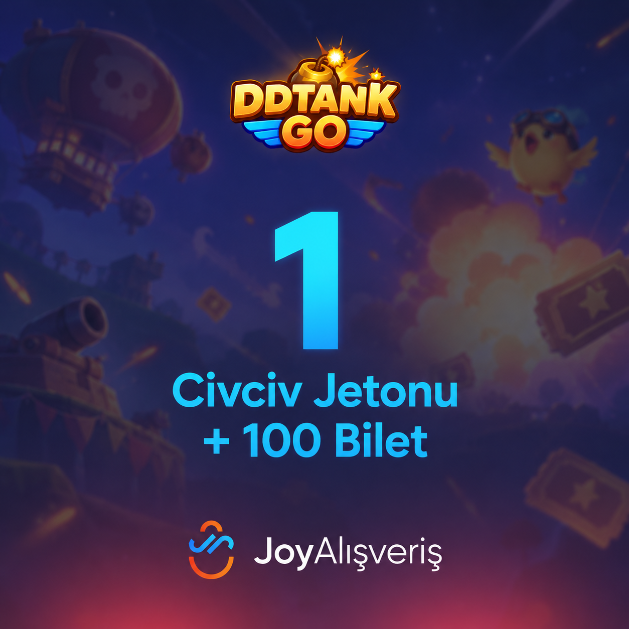DDTank Go 1 Civciv Jetonu + 100 Bilet