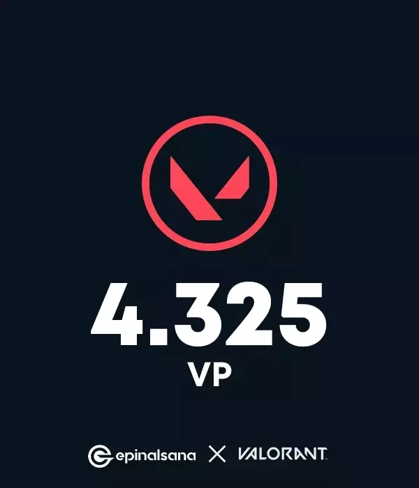 Valorant 4325 VP Satın Al – Ucuz Fiyat & Hızlı Teslimat