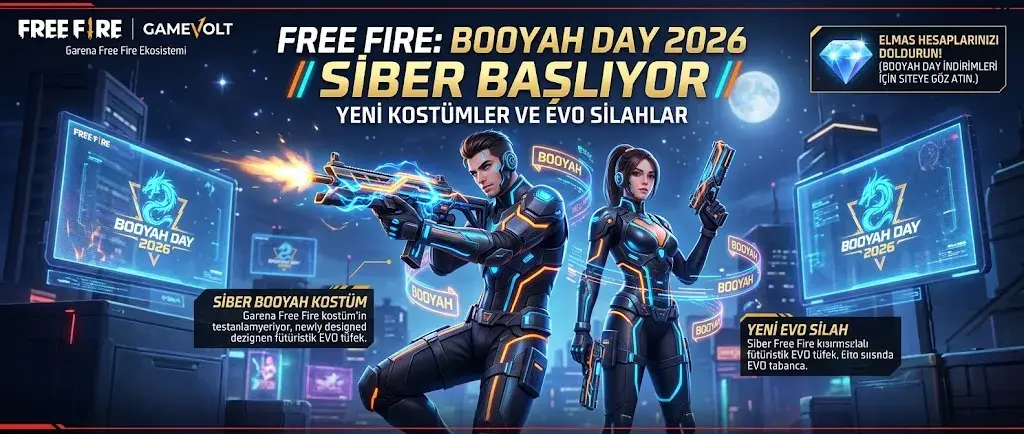 Free Fire Booyah Day 2026: Yeni Kostümler ve EVO Silahları