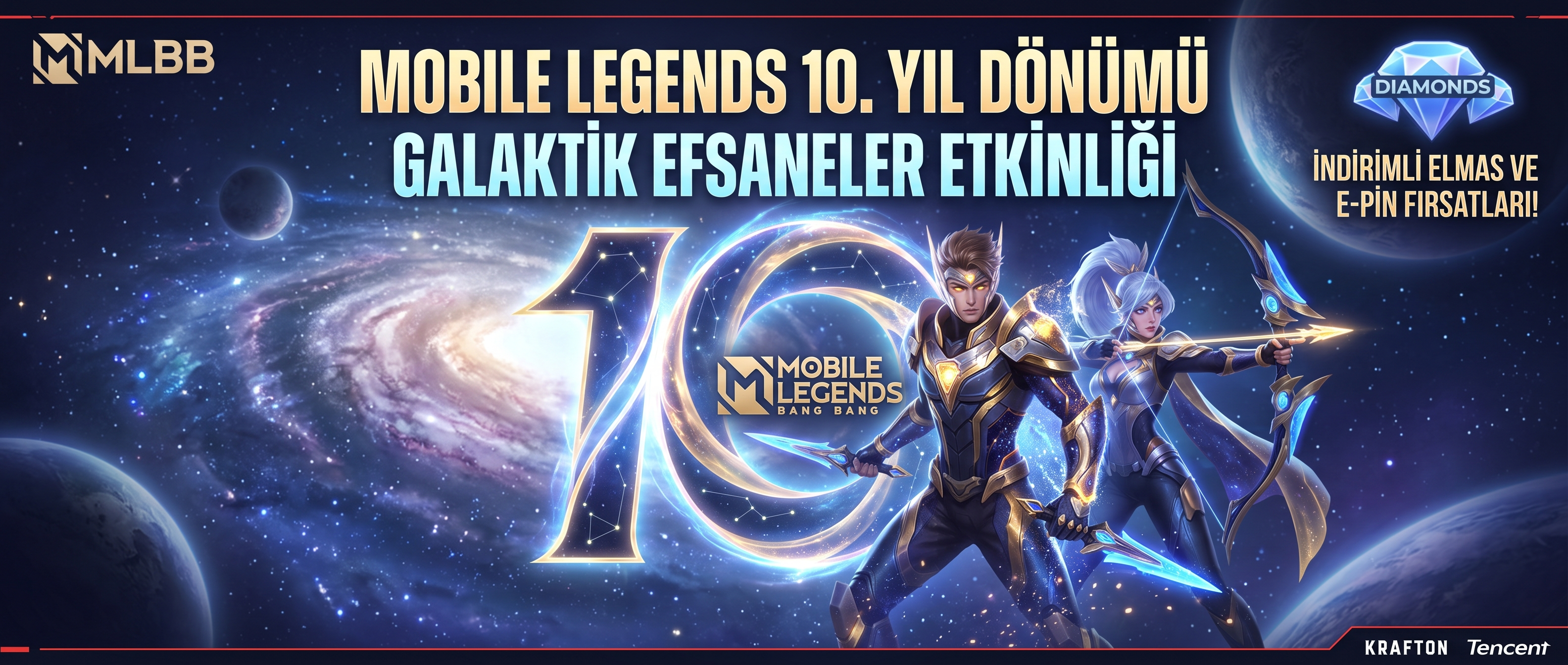 Mobile Legends 10. Yıl Dönümü 2026: Ücretsiz Skinler ve Etkinlikler