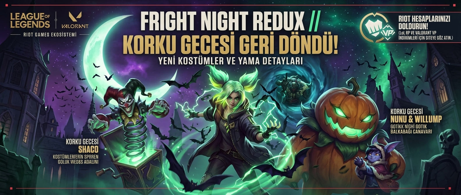 LoL Korku Gecesi (Fright Night) Geri Döndü! Yeni Yama Detayları
