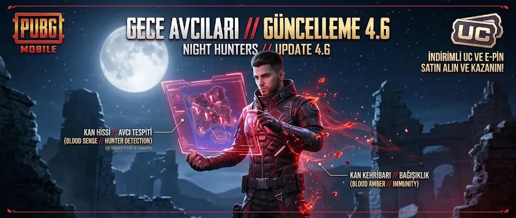 PUBG Mobile 4.6 Güncellemesi: Gece Avcıları ve S32 Sezonu