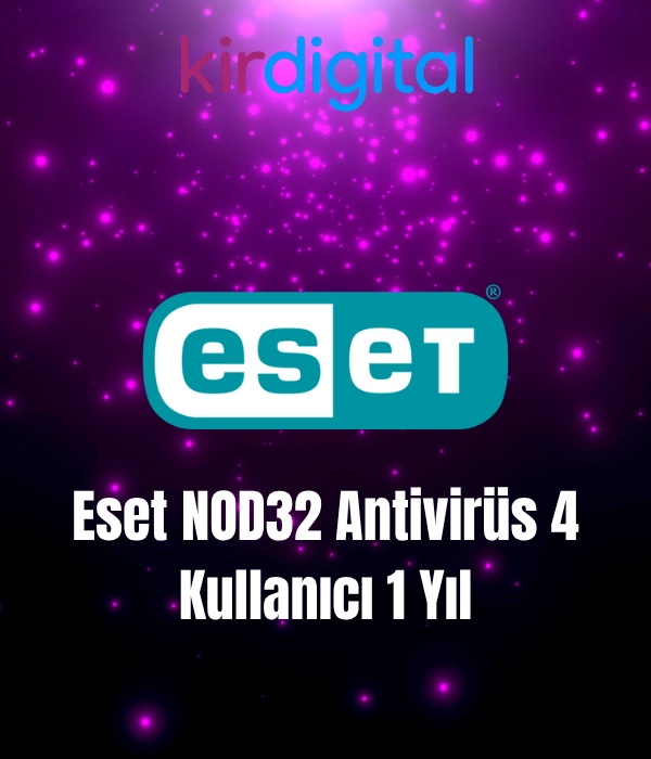 Eset NOD32 Antivirüs 4 Kullanıcı 1 Yıl