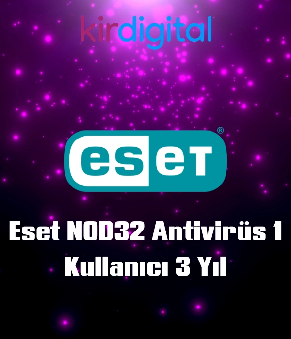 Eset NOD32 Antivirüs 1 Kullanıcı 3 Yıl