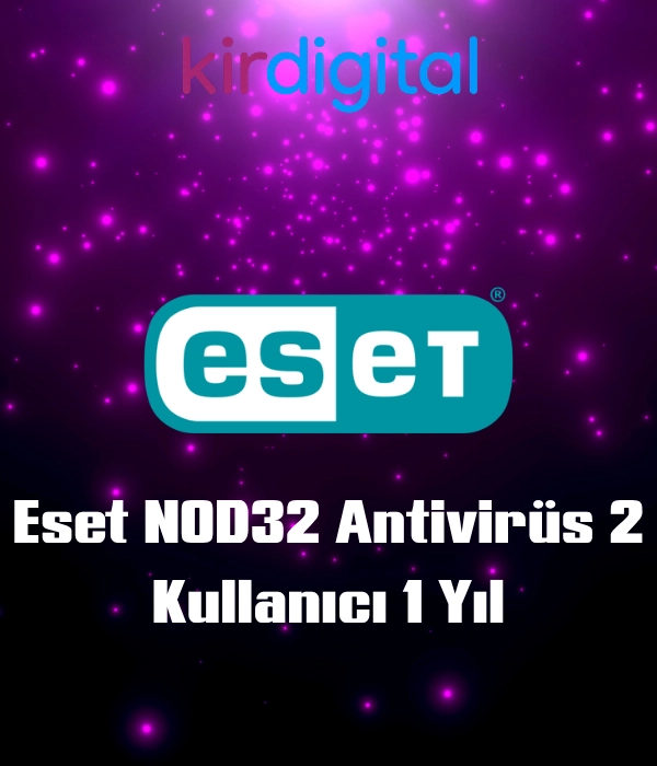 Eset NOD32 Antivirüs 2 Kullanıcı 1 Yıl