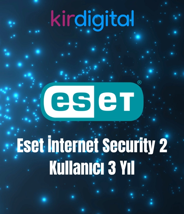 Eset İnternet Security 2 Kullanıcı 3 Yıl