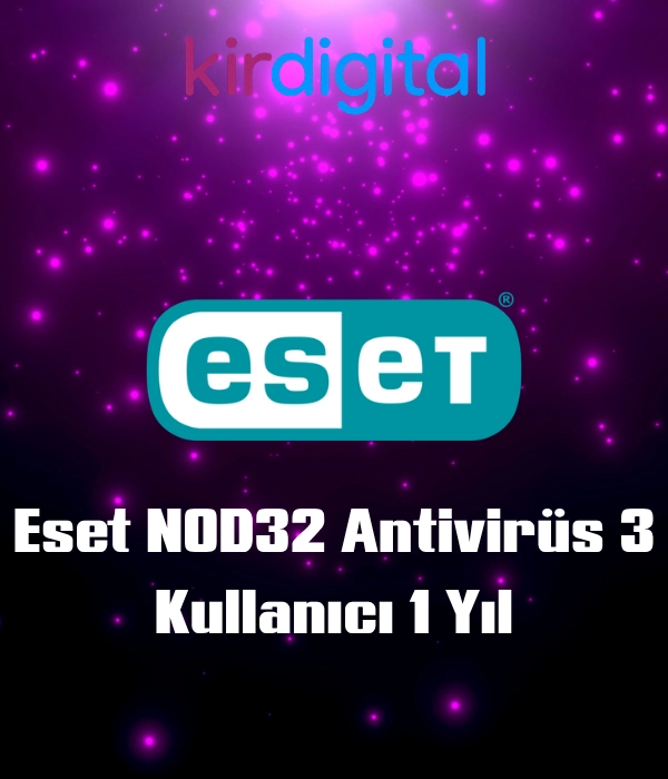 Eset NOD32 Antivirüs 3 Kullanıcı 1 Yıl
