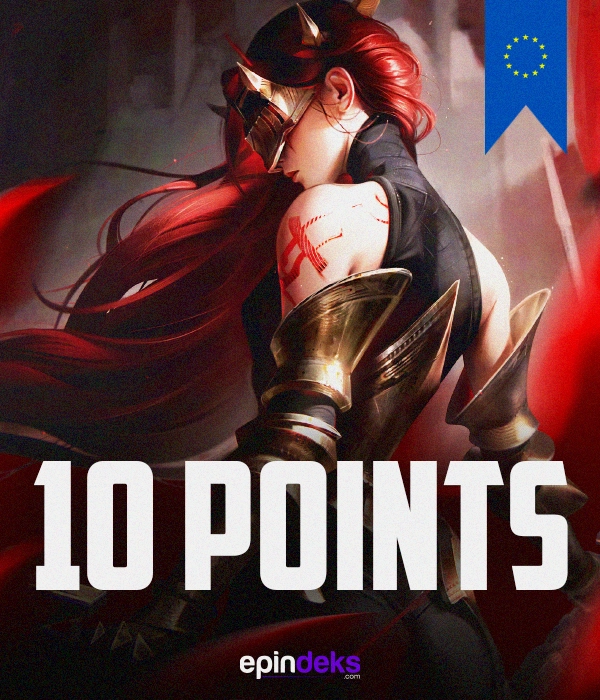League Of Legends EU West 10 Euro Riot Points