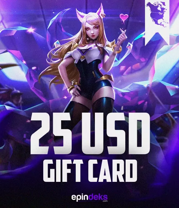 League Of Legends 25 USD Gift Card NA
