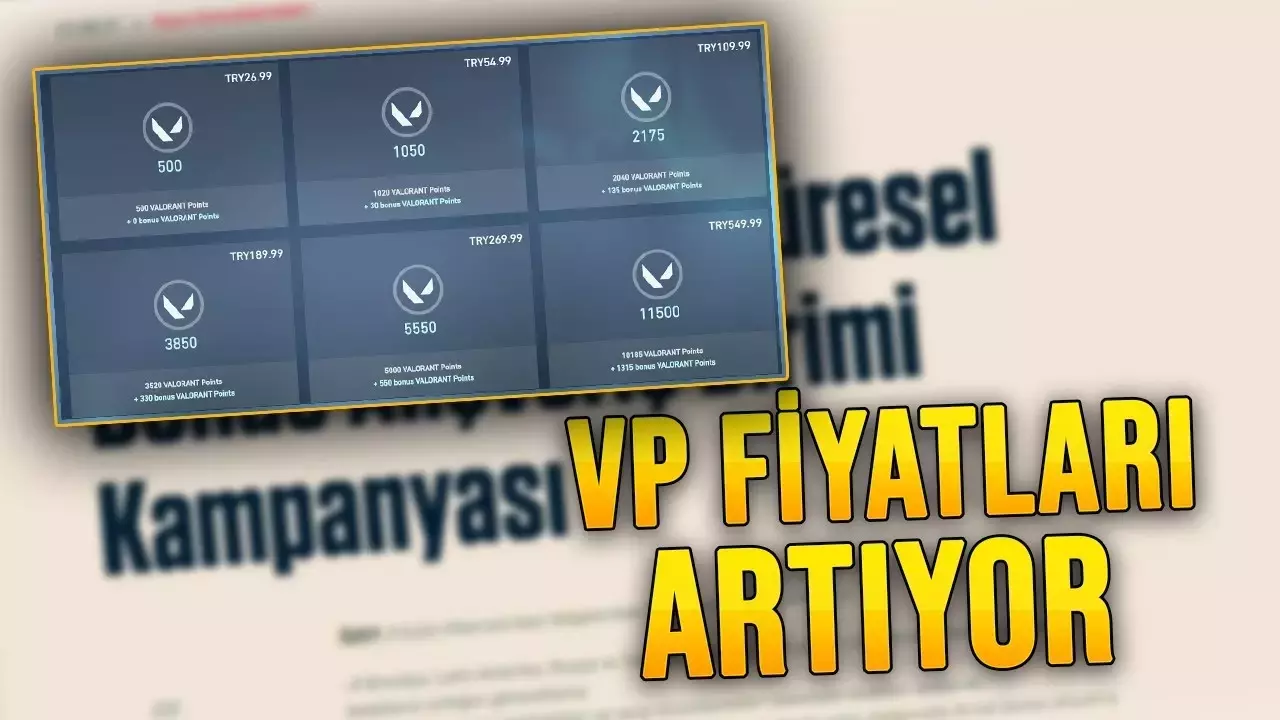 Valorant VP fiyatları 2023? Valorant VP ne kadar zam oldu?
