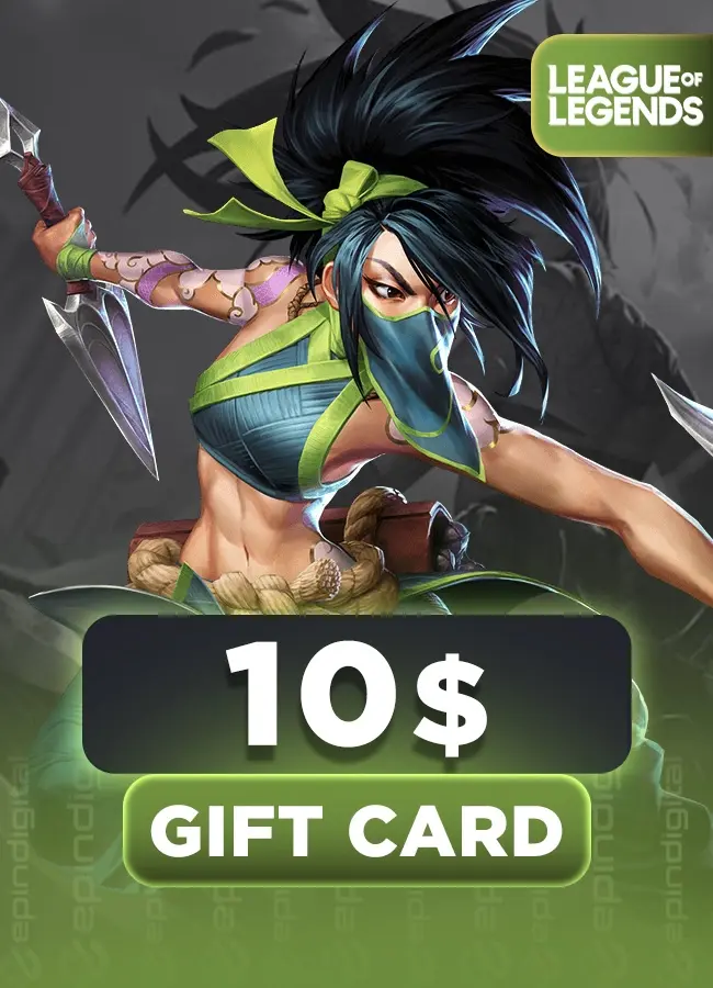 League Of Legends 10 USD Gift Card NA