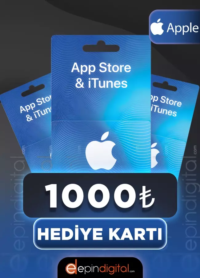 App Store & iTunes 1000 TL Hediye Kartı (Gift Card)