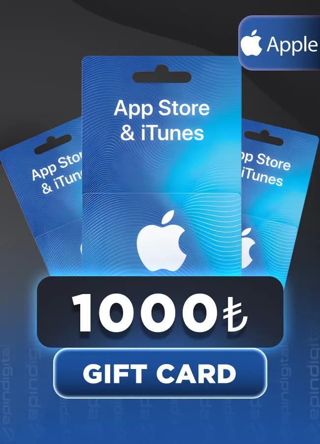 App Store & iTunes 1000 TL Hediye Kartı (Gift Card)