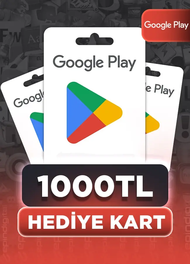 Google Play 1000 TL Hediye Kartı