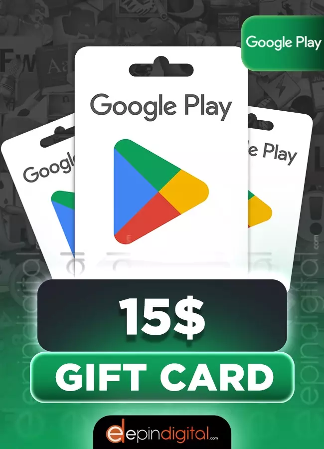 Google Play 15 USD Gift Card