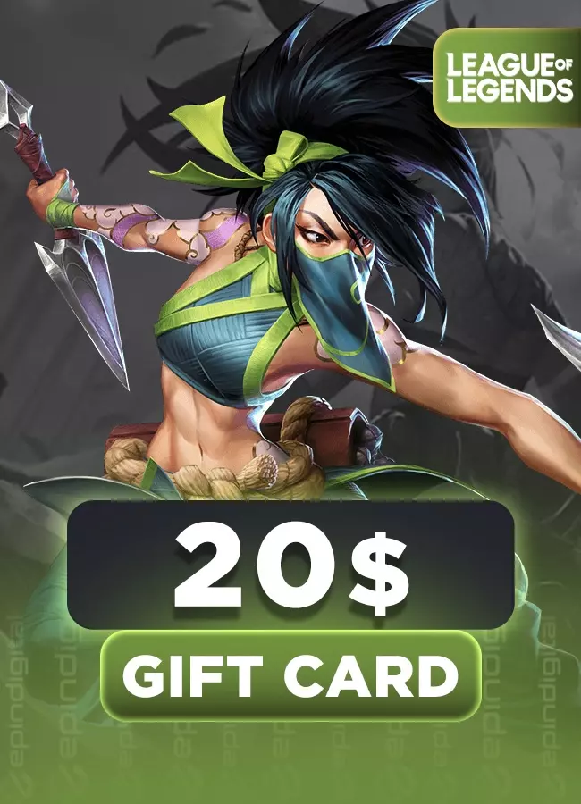 League Of Legends 20 USD Gift Card NA