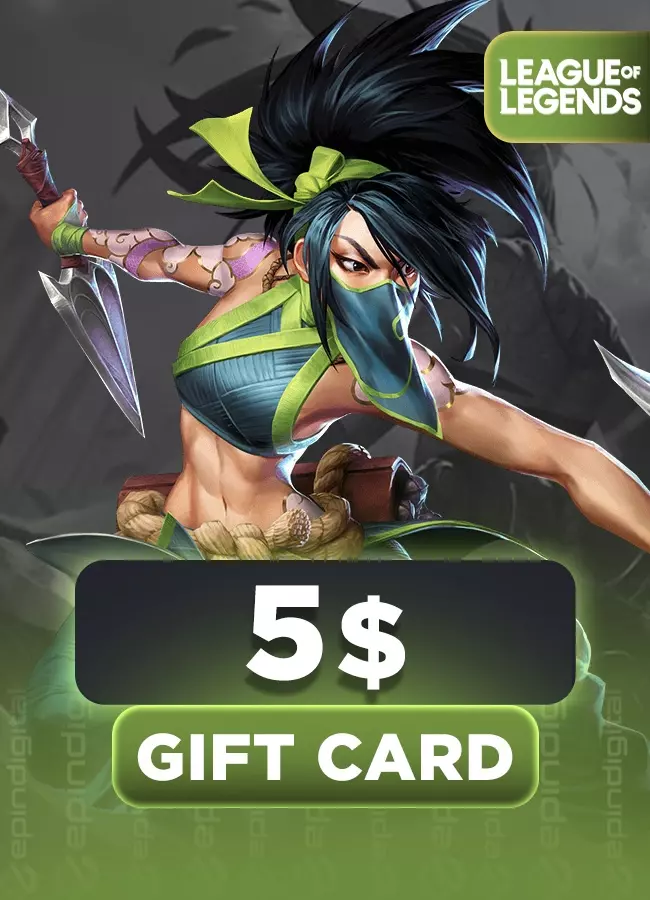 League Of Legends 5 USD Gift Card NA