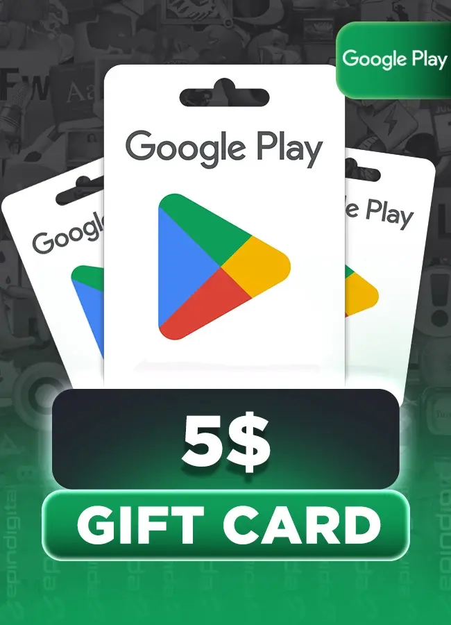 Google Play 5 USD Gift Card