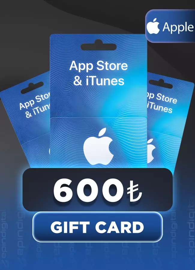 App Store & iTunes 600 TL Hediye Kartı (Gift Card)