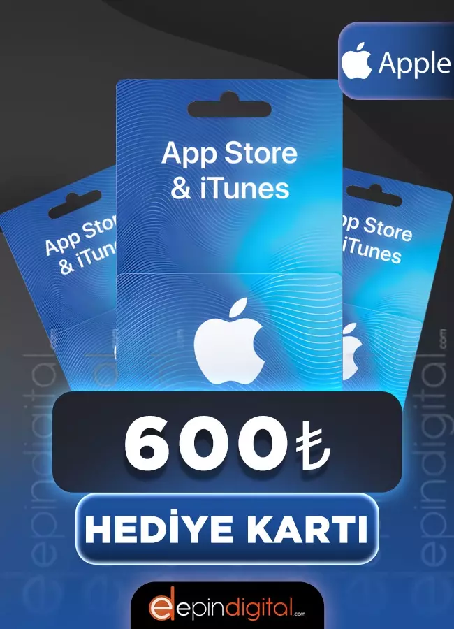 App Store & iTunes 600 TL Hediye Kartı (Gift Card)
