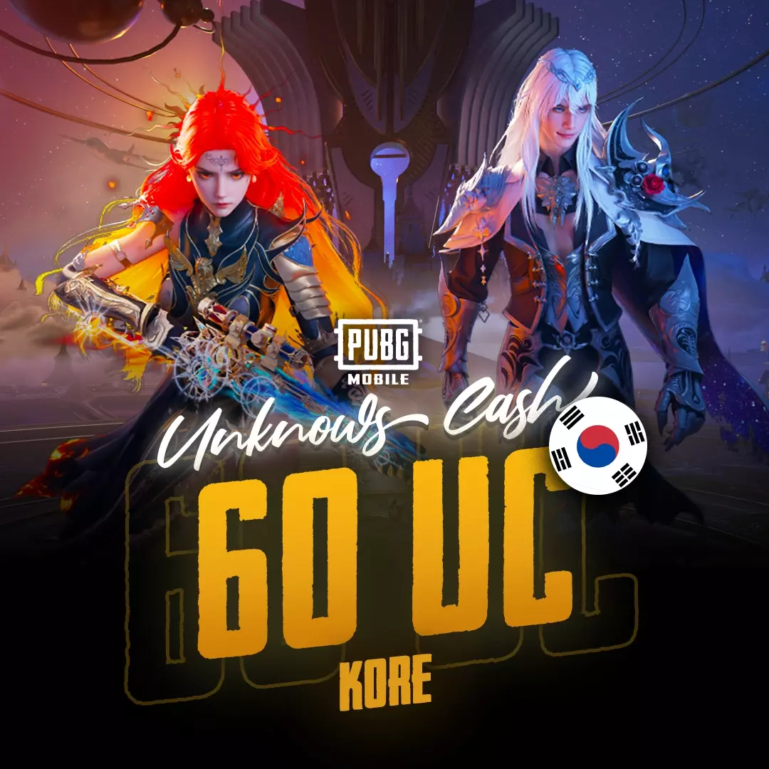 PUBG Mobile KORE 60 UC - KORE%100 Teslimat