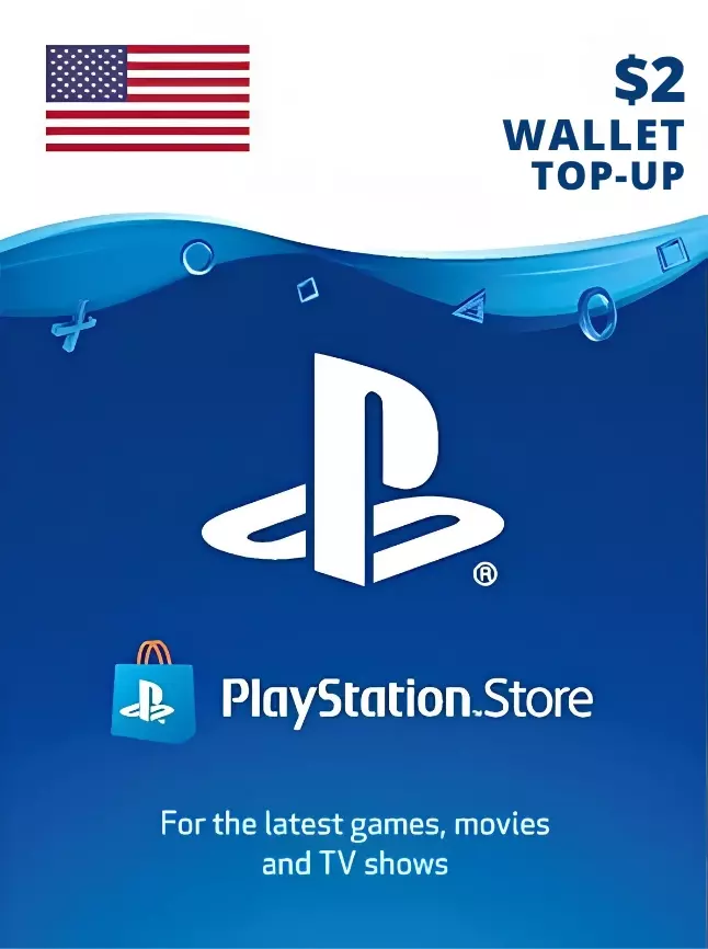 PlayStation Network Gift Card 2 USD PSN United States