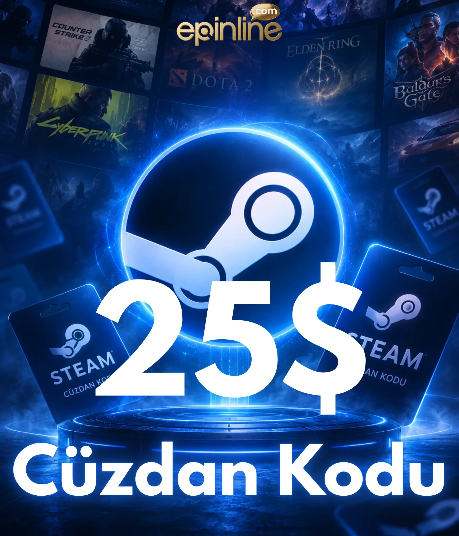 Steam Gift Card 25 USD