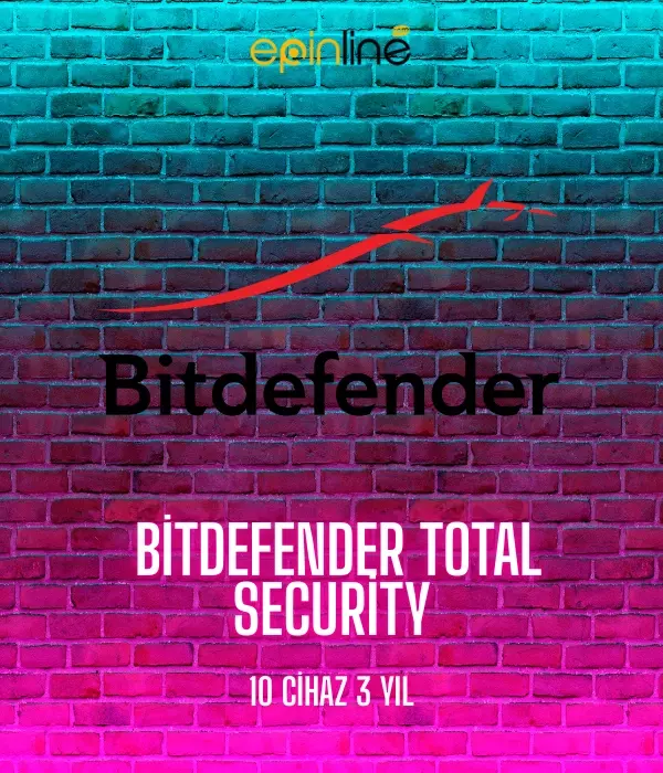Bitdefender Total Security 10 Cihaz 3 Yıl