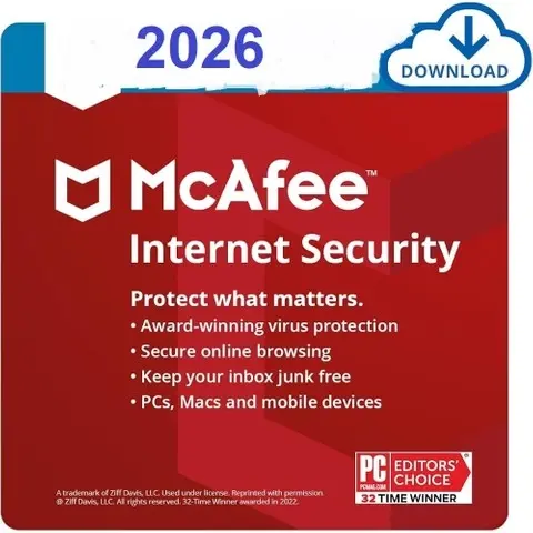 McAfee Internet Security 2026 - 10 Cihaz 1 Yıl Abonelik Kodu