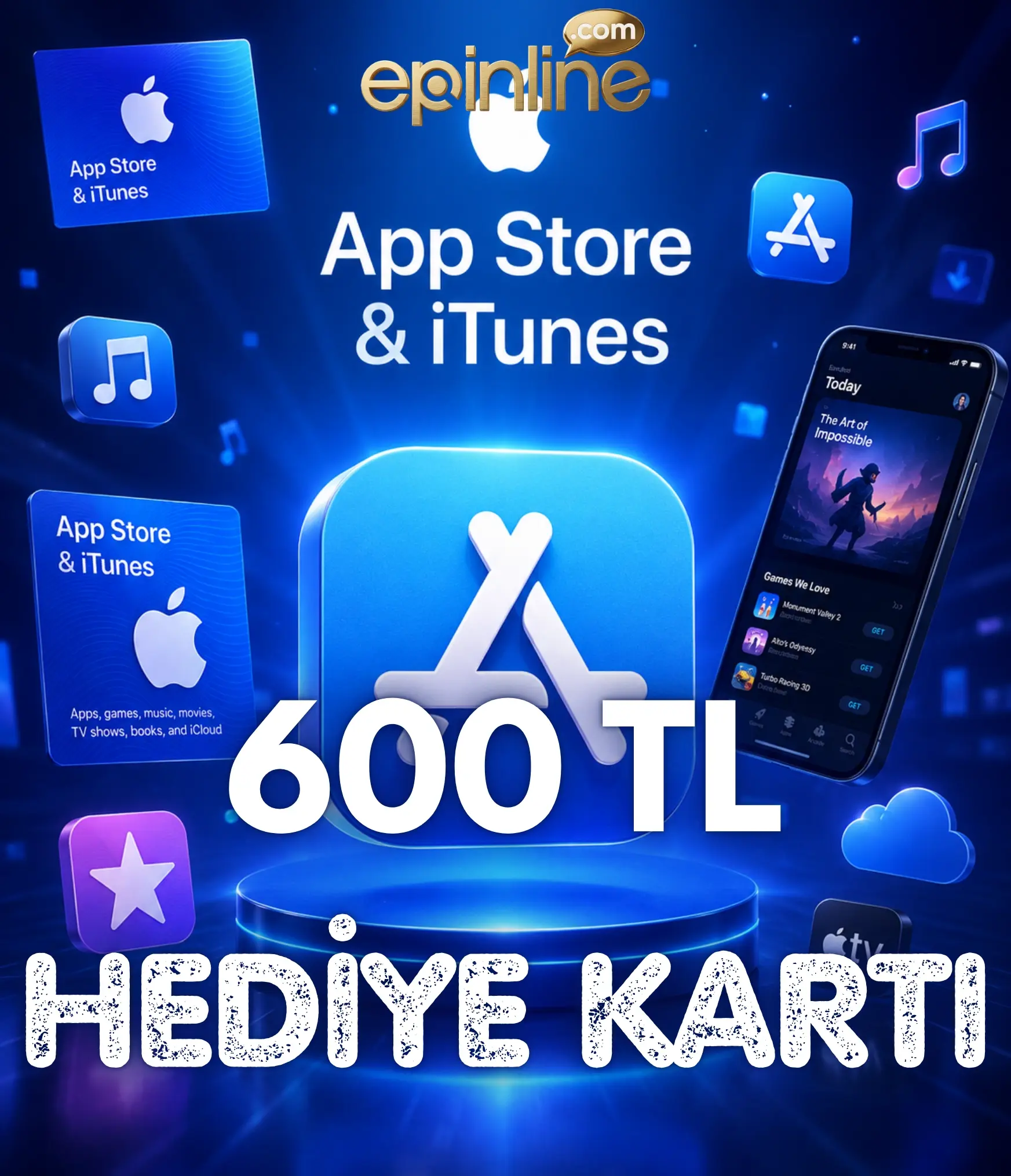 App Store & iTunes Hediye Kartı 600 TL