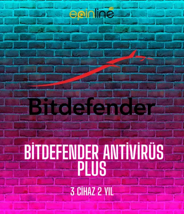 Bitdefender Antivirüs Plus 3 Cihaz 2 Yıl
