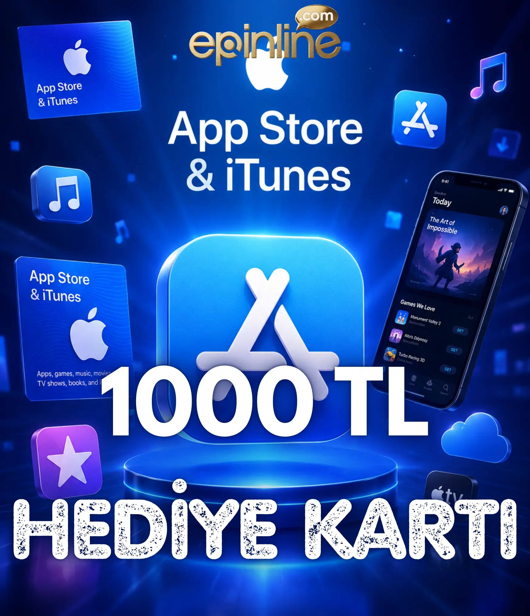 App Store & İtunes Hediye Kartı 1000 TL