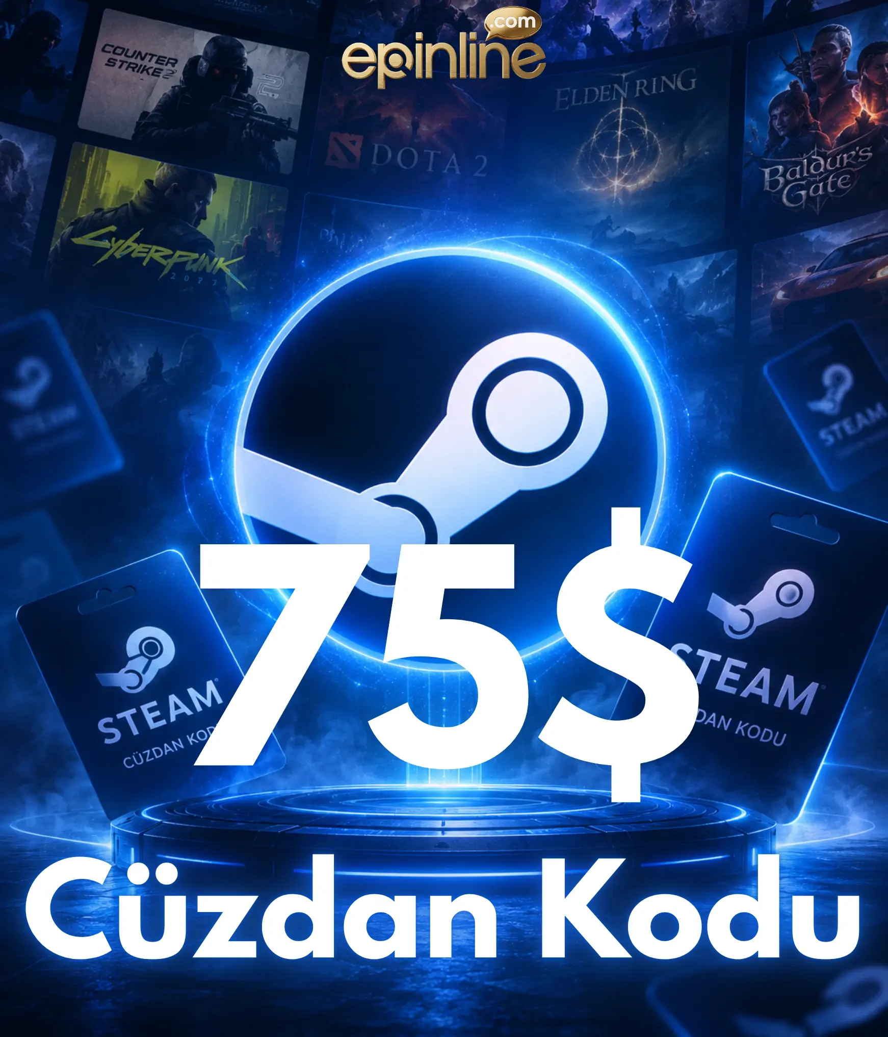 Steam Gift Card 75 USD