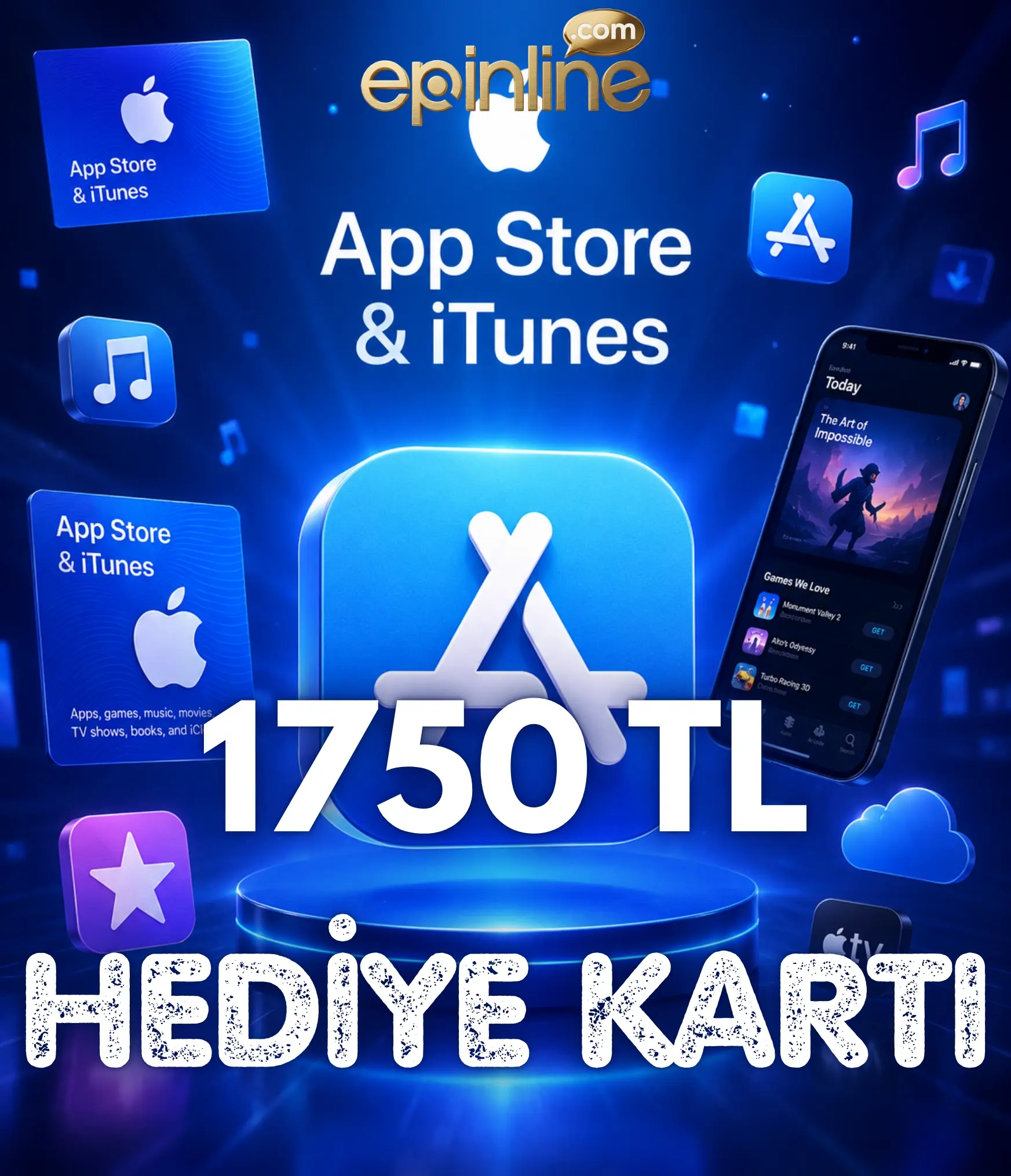 App Store & iTunes Hediye Kartı 1750 TL