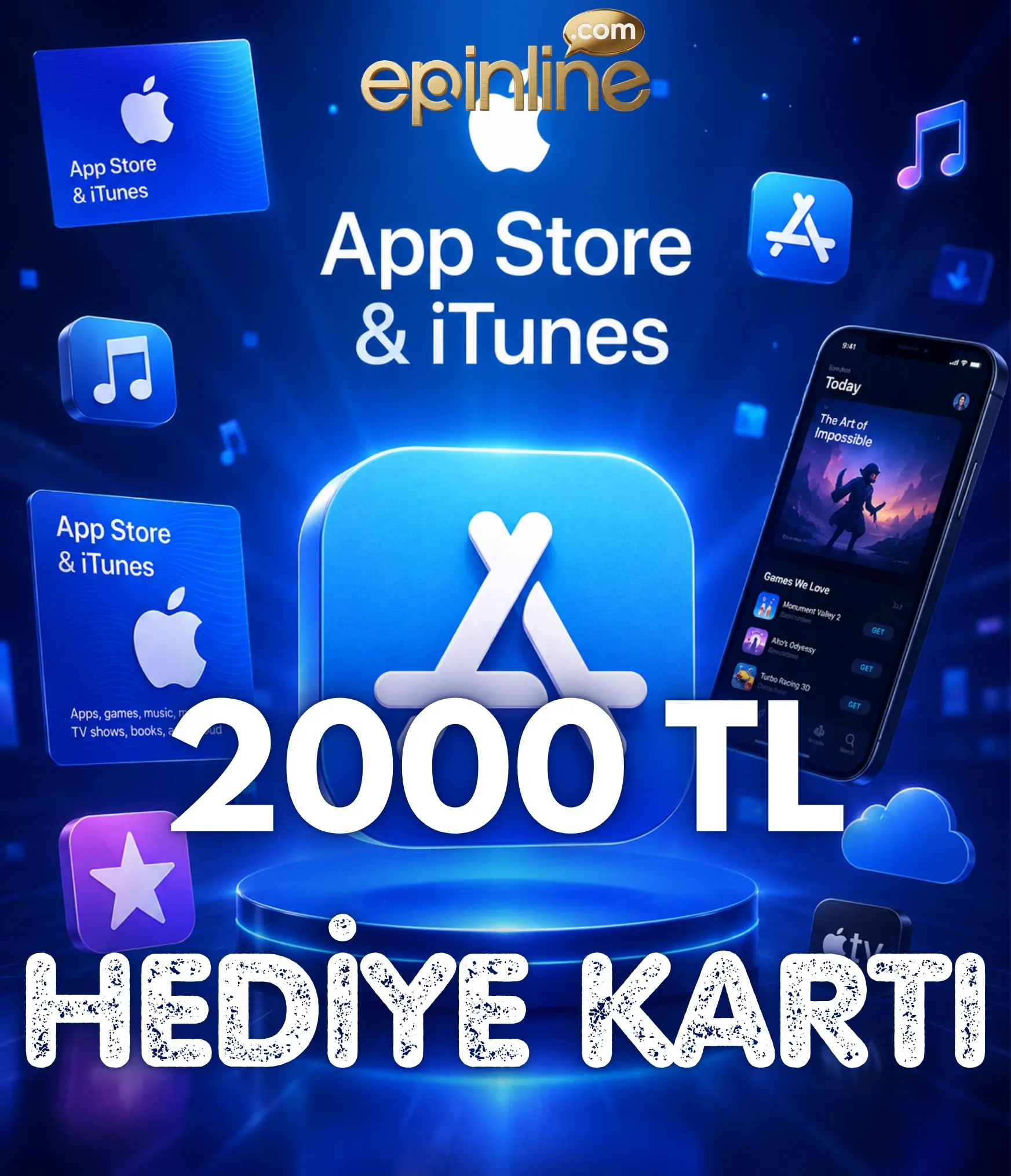 App Store & iTunes Hediye Kartı 2000 TL