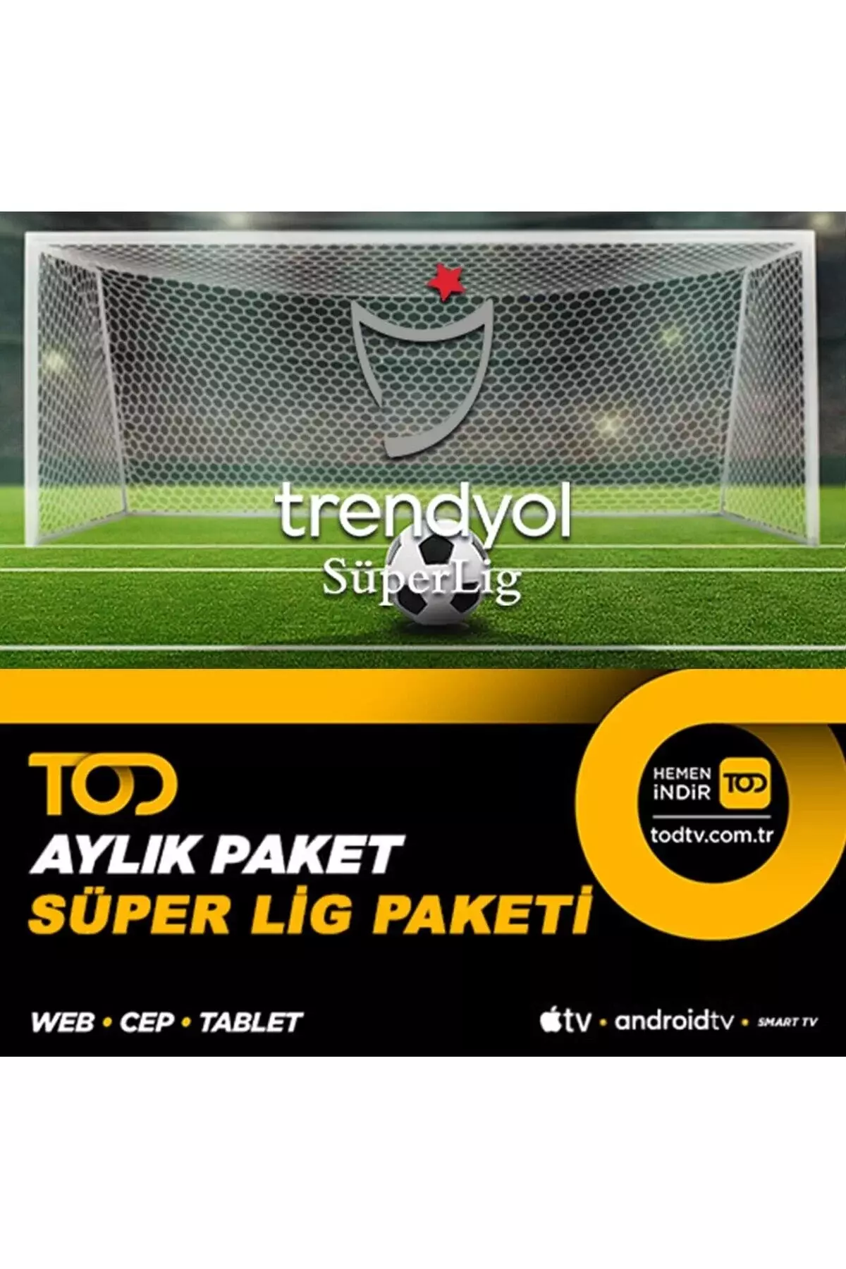Tod 1 Aylık Süper Lig 4 Ekran Paketi (KAMPANYALI)