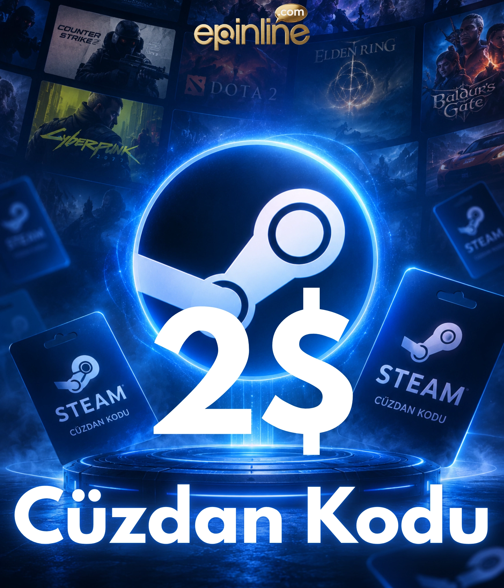 Steam Gift Card 2 USD