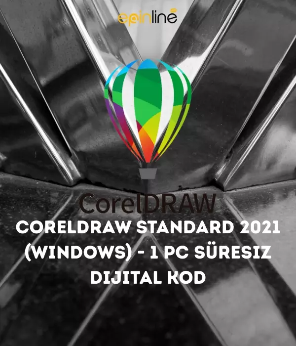 CorelDRAW Standard 2021 (Windows) - 1 PC Süresiz Dijital Kod