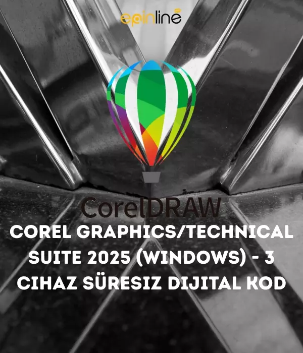 Corel Graphics/technical Suite 2025 (Windows) - 3 Cihaz Süresiz Dijital Kod