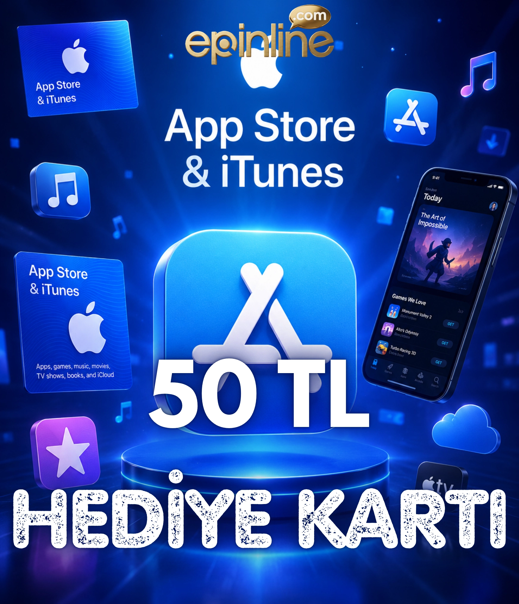 App Store & iTunes Hediye Kartı 50 TL