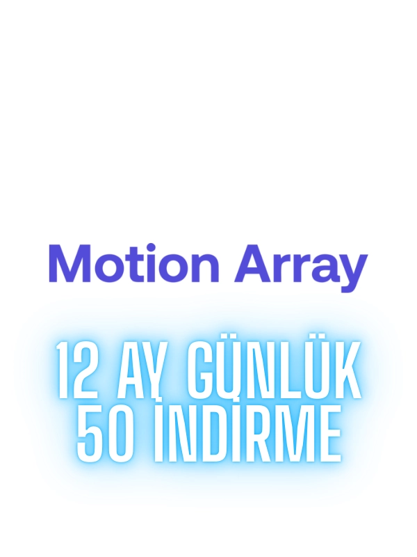 Motion Array 12 Ay günlük 50 indirme