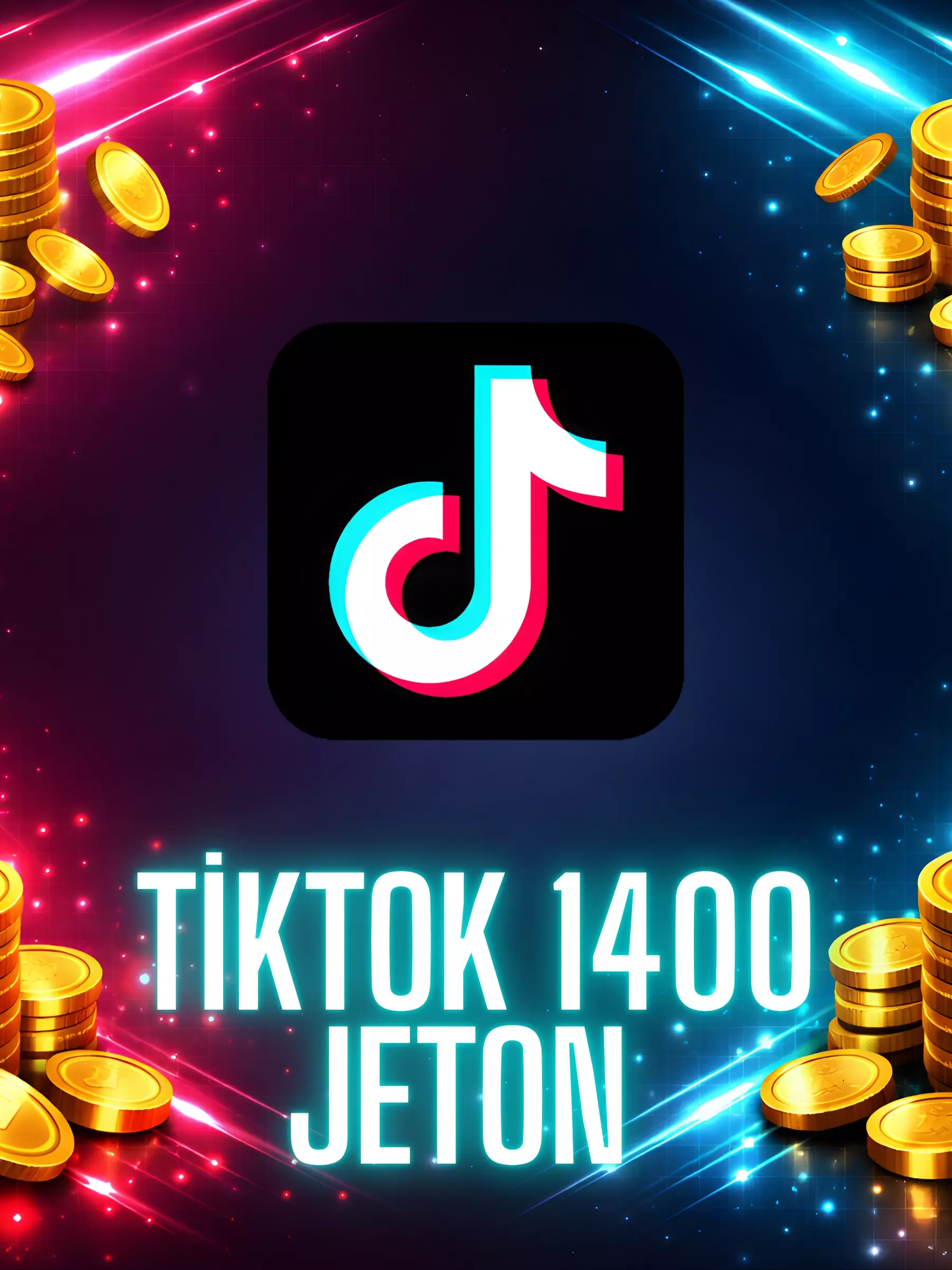 TİKTOK 1400 JETON ( 1100 TL GOOGLE PLAY KODU )